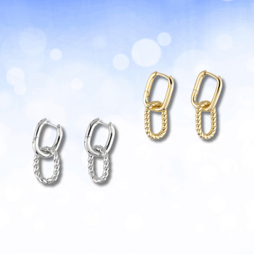 MAYA DOUBLE HOOPS