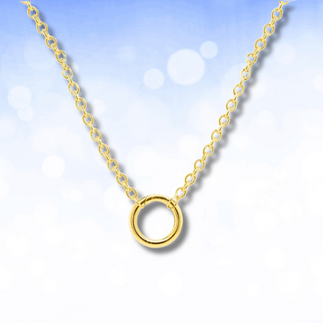 LUNA LOOP CHARM NECKLACE