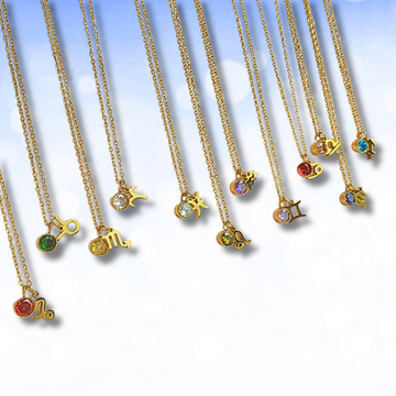 ZODIAC BIRTHSTONE NECKLACE