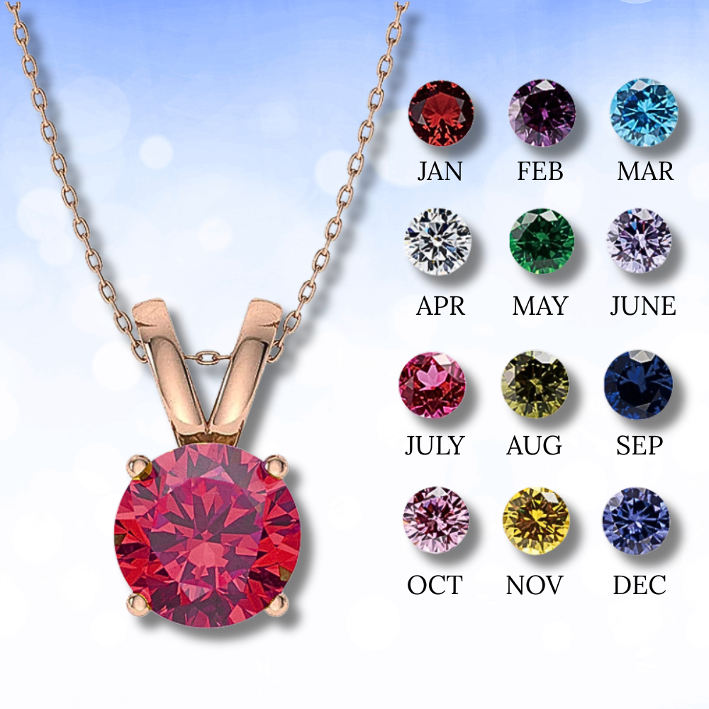 ZENA BIRTHSTONE NECKLACE