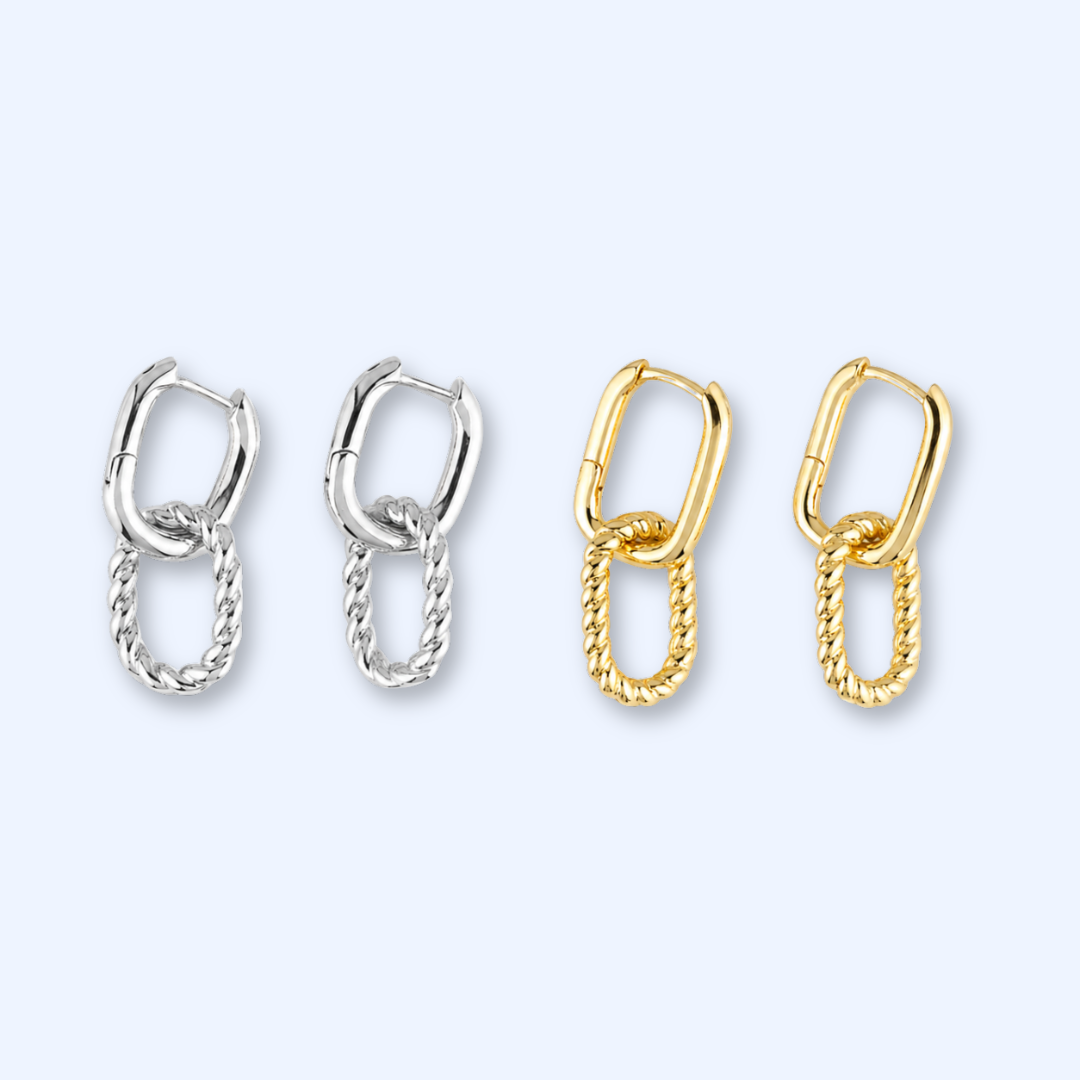 MAYA DOUBLE HOOPS