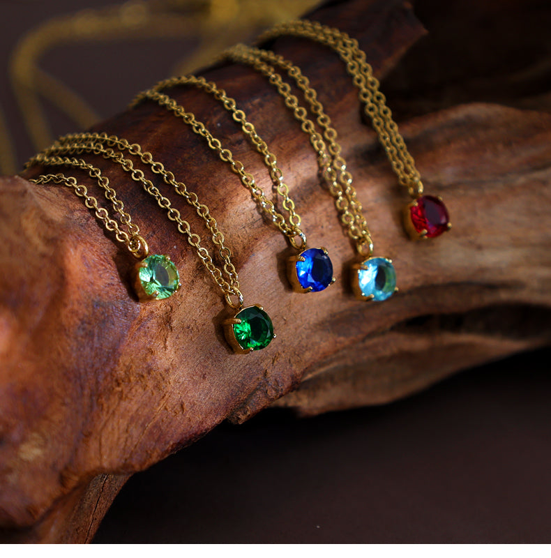 MEMORY BIRTHSTONE NECKLACE