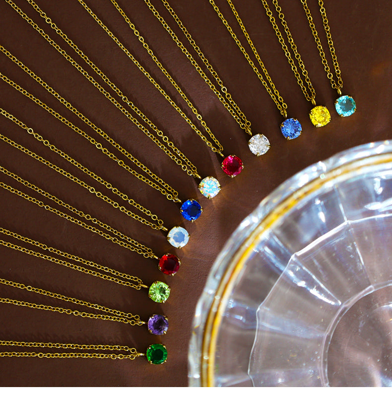 MEMORY BIRTHSTONE NECKLACE