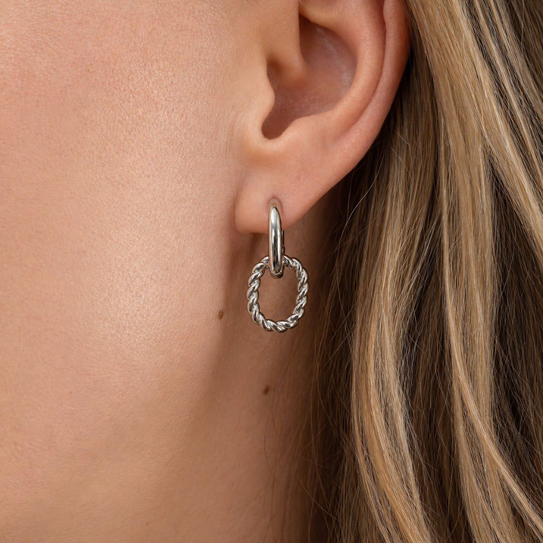 MAYA DOUBLE HOOPS