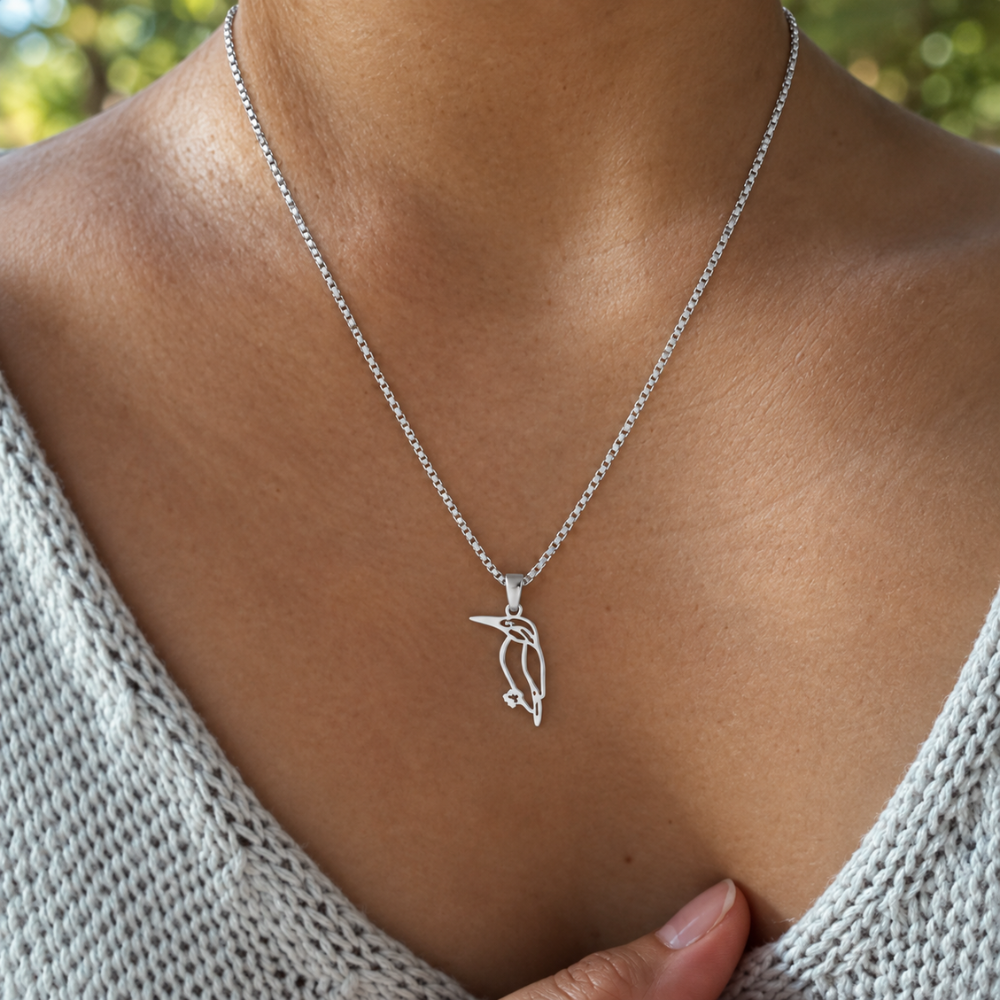 August Woodpecker Pendant