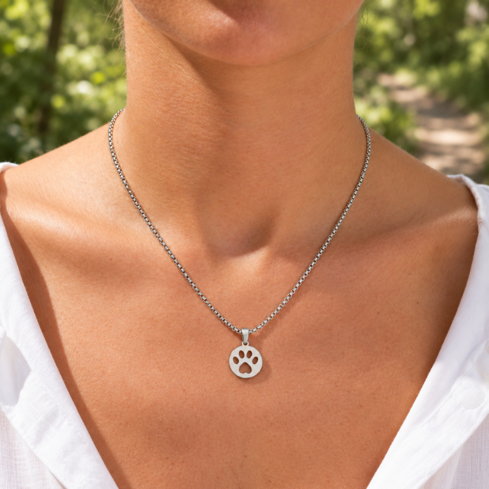 Paw Print Necklace
