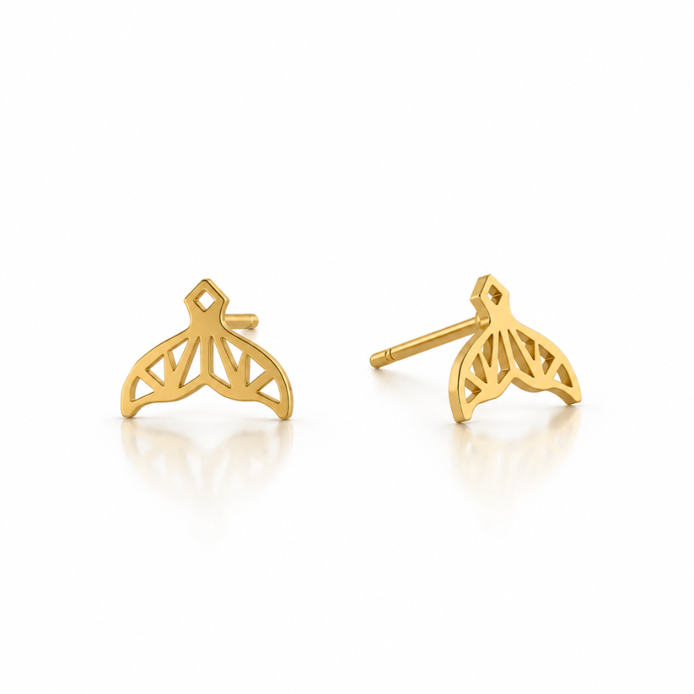 Whale Tail studs