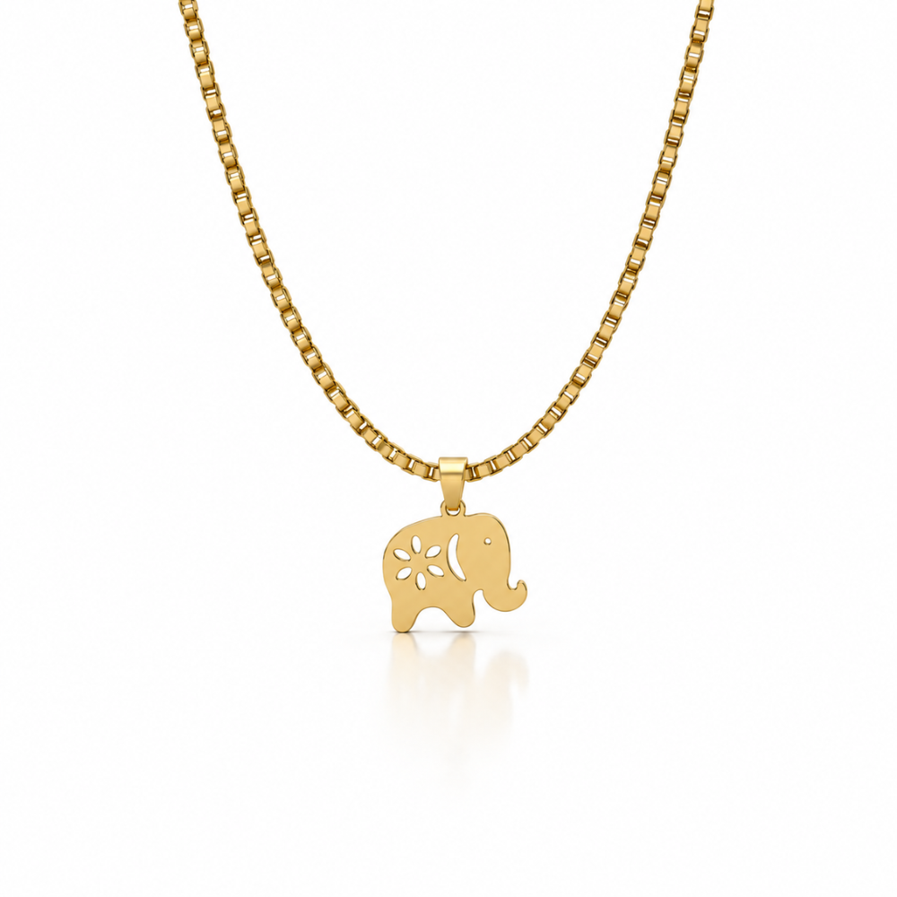 Wildflower Elephant Necklace