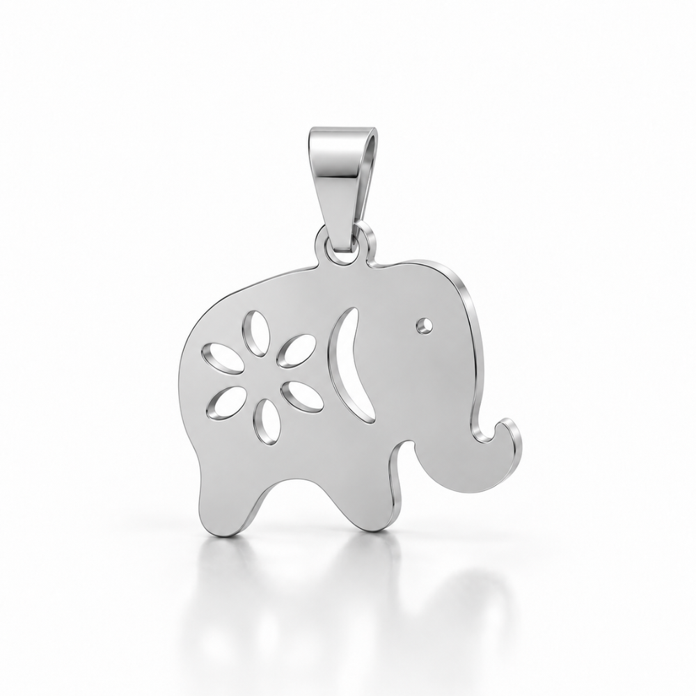 Wildflower Elephant Pendant