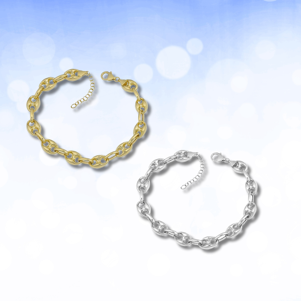 PUFFED LINK BRACELET