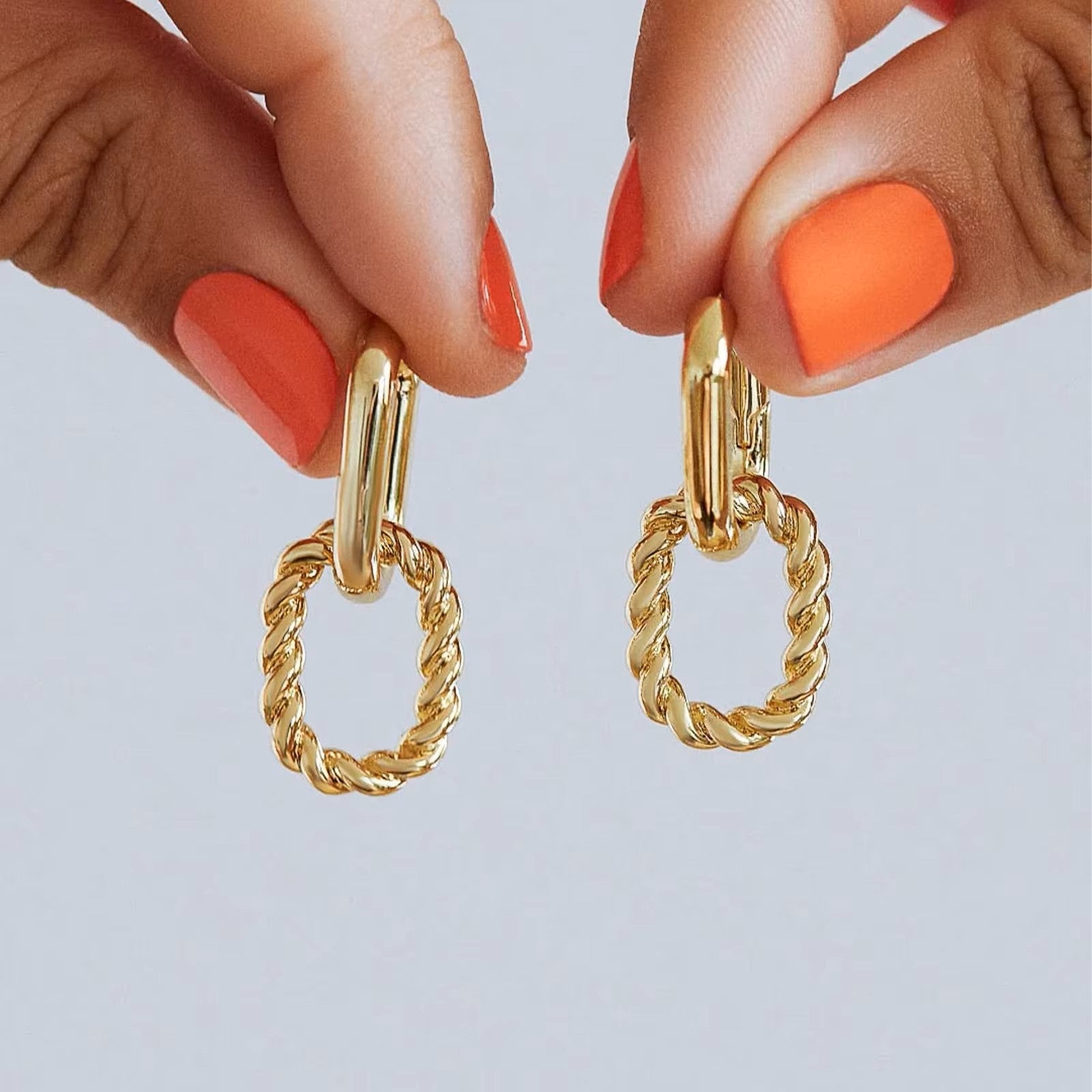 MAYA DOUBLE HOOPS