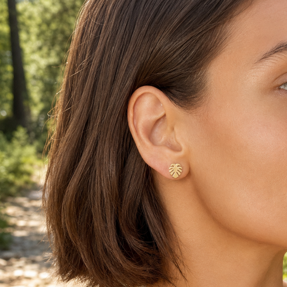 Tropical Leaf Studs
