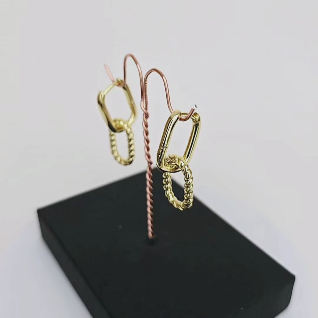 MAYA DOUBLE HOOPS