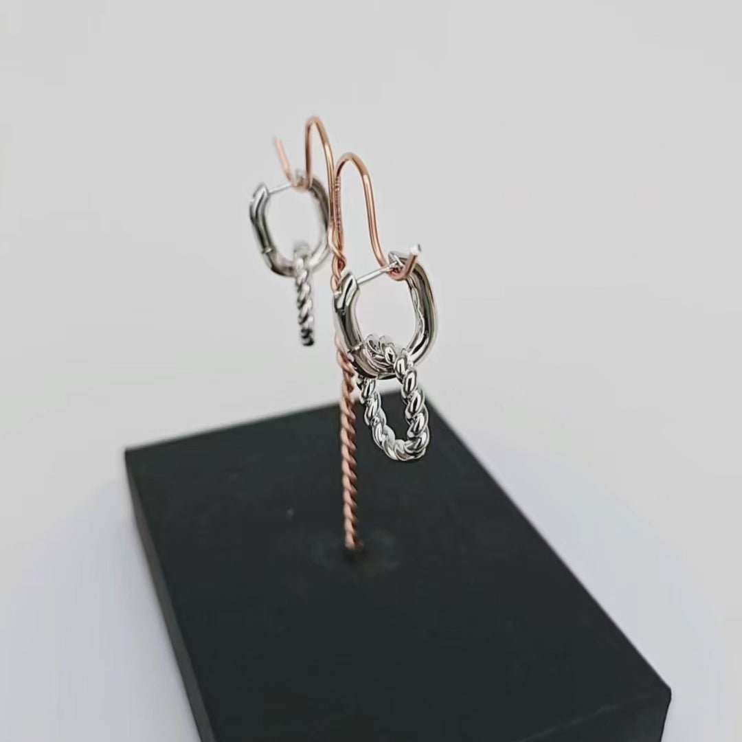 MAYA DOUBLE HOOPS